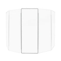 PENNZONI Sinlge Panel Acrylic Drum Shield w/ Living Hinges, 5.5ft Drum Screen