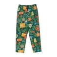 thumbnail image 4 of Disketp Merry Christmas Print Women'S Comfy Pajama Pants Casual Drawstring Palazzo Lounge Wide Leg Pants, 4 of 9