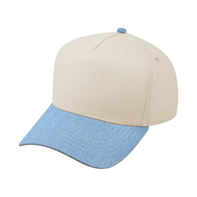 TOPTIE Unisex Cotton 5 Panel Snapback Trucker Cap