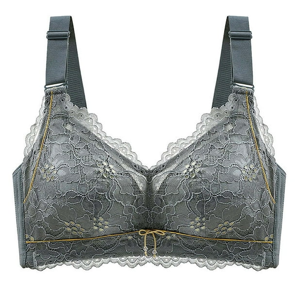 SOOMLON Women Push Up Bra Comfort Bra Bra Cup No Underwire Bra Gathered