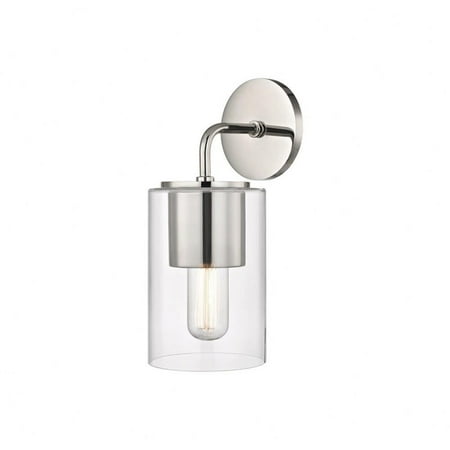 

-One Light Wall Sconce in Style-5.25 inches Wide By 12.5 inches High-Polished Nickel Finish Bailey Street Home 735-Bel-2692984