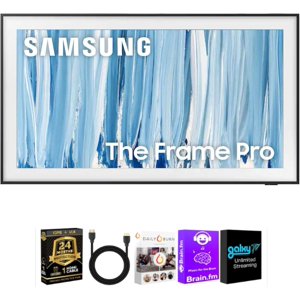 Samsung 75 The Frame Pro LS03HW 4K Smart TV Bundle QN75LS03HWK1