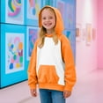 thumbnail image 2 of Makaor Hoodies for Boys Girls Pullover Sweatshirts Color Block Long Sleeve Coats Shirts Fleece Cute Fall Winter Clothes, 2 of 8
