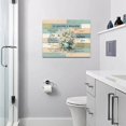 thumbnail image 5 of Rustic Christian Bathroom Decor Wall Art Farmhouse Daisy Floral Butterfly Pictures I Can Only Imagine Religious Canvas Painting Flower Framed Artwork for Kitchen Bathroom Living Room Bedroom 16"x12", 5 of 6