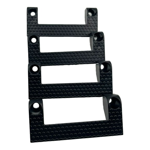 Tape Measure Holder Tool Storage for Garage Organization Power on Ladder, Work Bench 4 PCS Black