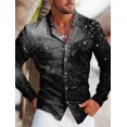 thumbnail image 1 of Camisa de manga larga con botones y solapa con estampado 3D más vendida para hombre 2024, camisa informal de tela suave y cómoda para hombre, 1 of 6
