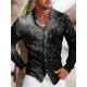 thumbnail image 1 of Camisa con botones y solapa de manga larga con estampado 3D más vendida para hombre , camisa informal de calle cómoda y suave para hombre, 1 of 6