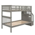 thumbnail image 3 of Twintwin Bunk Bed With Handy Storage Space - Gray Versatile Features For Bedroom And Dorm, 3 of 7
