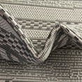 thumbnail image 4 of Unique Loom Outdoor Border Collection Area Rug - Lines (3' 3" x 5' 1" Rectangle Gray/Silver), 4 of 7