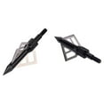 thumbnail image 3 of 12 pcs Archery Arrow Head Black Broadheads 100gr 3 Blades Steel Arrowheads for Outdoor Archery Hunting, 3 of 5
