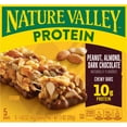 thumbnail image 4 of (3 pack) Nature Valley Chewy Protein Granola Bars, Peanut Almond Dark Chocolate, 5 Bars, 7.1 OZ, 4 of 16