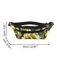 thumbnail image 3 of Unique Bargains 1 Pc Fanny Pack Thin Camo Waist Bag Yellow Green, 3 of 6