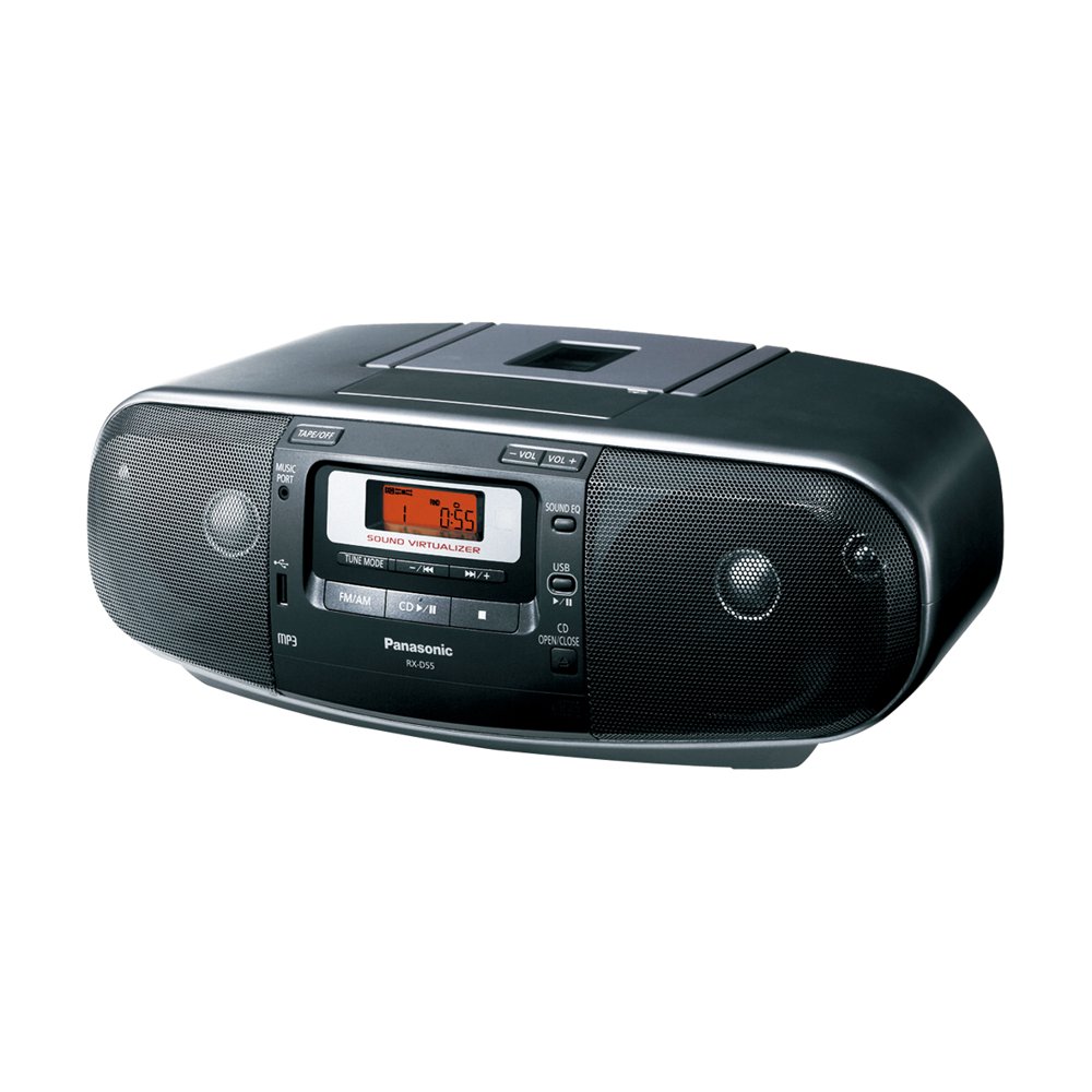 Panasonic RXD55 Dual Voltage CD Tape Cassette Radio Boombox Walmart