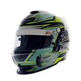 thumbnail image 2 of Zamp RZ-42 Snell SA2015 Helmet Graphic Green/Silver Medium H743C39M, 2 of 4