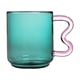 thumbnail image 5 of Hermosa taza de café de borosilicato de 450 ml/15 oz, taza de vidrio para té, agua, leche y oficina. Verde, 5 of 7