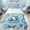 Blue, variant on Erosebridal Watercolor Shark Kid Twin Bedding, Ocean Coral Duvet Cover Set, Stars Reversible, 2 Pieces, 1 Duvet Cover and 1 Pillowcase (No Comforter)