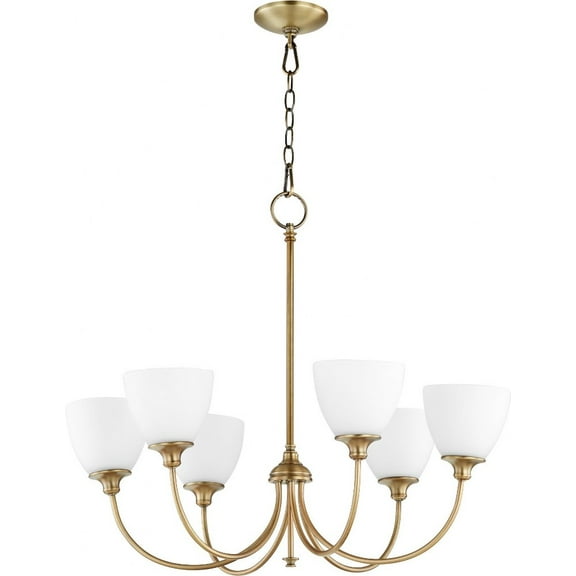 Quorum Lighting - Celeste - 6 Light Chandelier in Transitional style - 28 inches