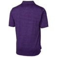 thumbnail image 3 of Men's Cutter & Buck Purple LSU Tigers Advantage Space Dye Tri-Blend Polo, 3 of 3