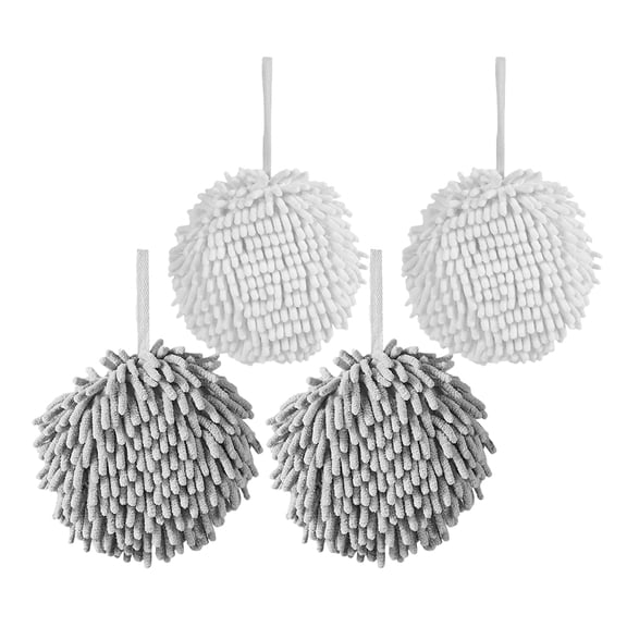 AURARMLET 4Pcs Home Use Hand Towels Soft Absorbent Chenille for Kitchen
