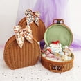 thumbnail image 2 of Large Capacity Plaid Cloth Lining Handle Woven Case with Lock Handmade Rattan Woven Multifunctional Storage Box Household Supplies, 2 of 8
