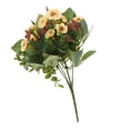 thumbnail image 1 of Flores artificiales de seda Rosa Multiflora para decoración del hogar, interior y exterior. Blanco, 1 of 9