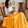 thumbnail image 2 of Soft Throw Blanket, 127 X 178 Cm Fleece Velvet Blanket For Sofa Settees, Fluffy, 2 of 9