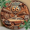 thumbnail image 4 of HELLOYOUNG Route 66 Metal Sign 8x8 Inch, Vintage Rusty Retro Tin Wall Decor for Garage Bar Man Cave Kitchen, Rustic American Highway Ornament, 4 of 8