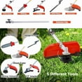 thumbnail image 3 of 52cc 2-Stroke 5 in 1 Garden Hedge Trimmer Combo, Gas Powe Long Reach Pole Saw Grass String Trimmer Brush Tree Cutter Pruner Weed Eater Multi Functional Garden Trimming Tools with Extension Pole, 3 of 13