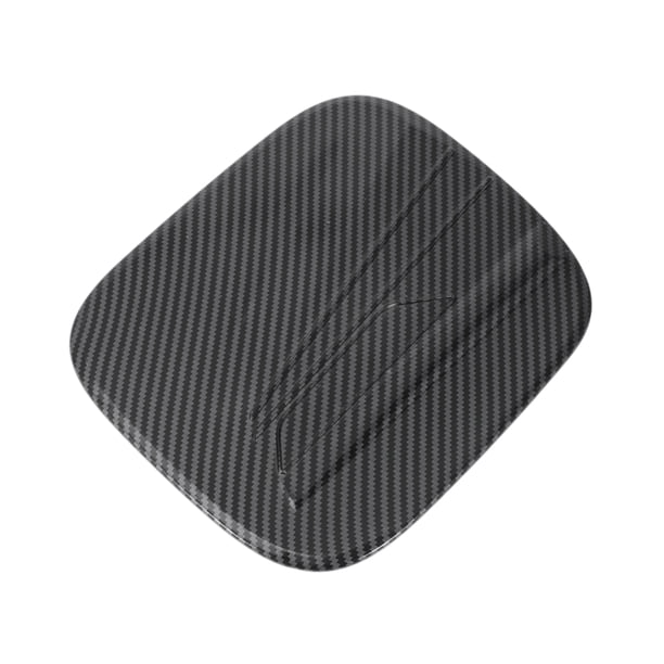 Tapa de puerta de tanque de combustible para Toyota Highlander 22-25, cubierta de tapa de llenado de combustible, tipo adhesivo, fibra de carbono negra ABS