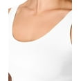 thumbnail image 4 of Hanes CoolDRI Women's Crop Tank with Built-in Shelf Bra, 3-Pack Charcoal/Teal/Flair Pink M, 4 of 7