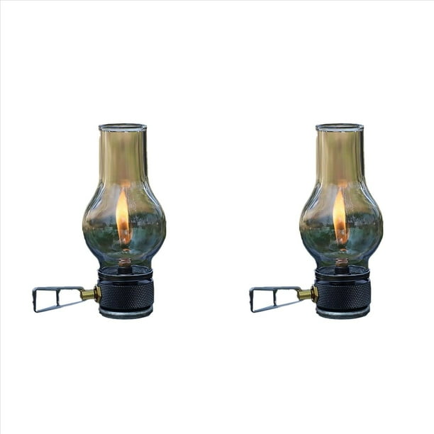 2X Lámpara de Gas Compacta para Acampar Al Aire Libre, Pescar y Hacer Picnics - Lámpara de Gas Portátil, Uso Al Aire Libre para Acampar, Pescar y Hacer Picnics