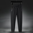 thumbnail image 3 of Quick Dry Pants for Men Casual Workout Athletic Track Pants with Pockets Elastic Waist Jogger Sweatpants, Black, XL, 3 of 6