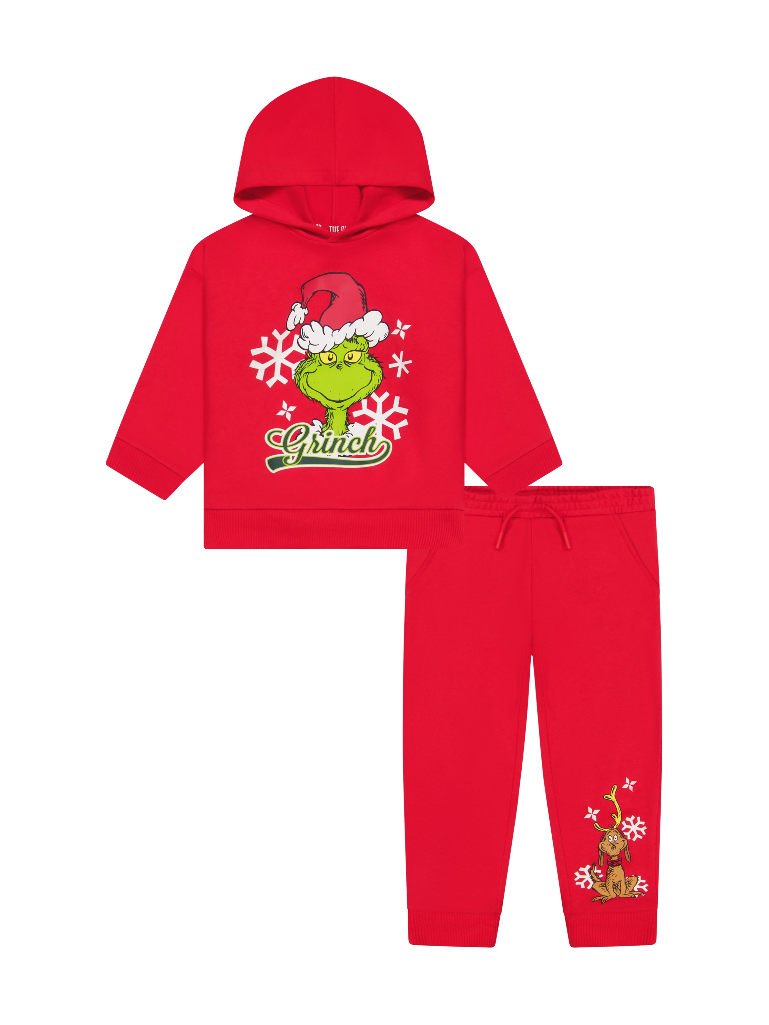 Dr. Seuss The Grinch Toddler Sweatshirt and Jogger Set, Sizes 2T-5T