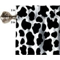 thumbnail image 4 of Black White Cow Print Kitchen Window Valance,Teenagers Children Toddlers Living Room Bedroom Decoration, 4 of 5