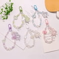 thumbnail image 1 of Porte-clés Mignon Rabbit Kawaii Dessin Animé Sakura Rabbit Fleur Porte-Clés Rabbit Cadeaux pour Femmes Filles, 1 of 5