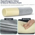 thumbnail image 3 of Orthopedic Cervical Support Memory Foam Roll Pillow - Relieves Shoulder & Neck Pain, Aids Spine Alignment, Multi-Use for Sleeping, Lumbar Support, Travel, Office - with Removable Washable, 3 of 6