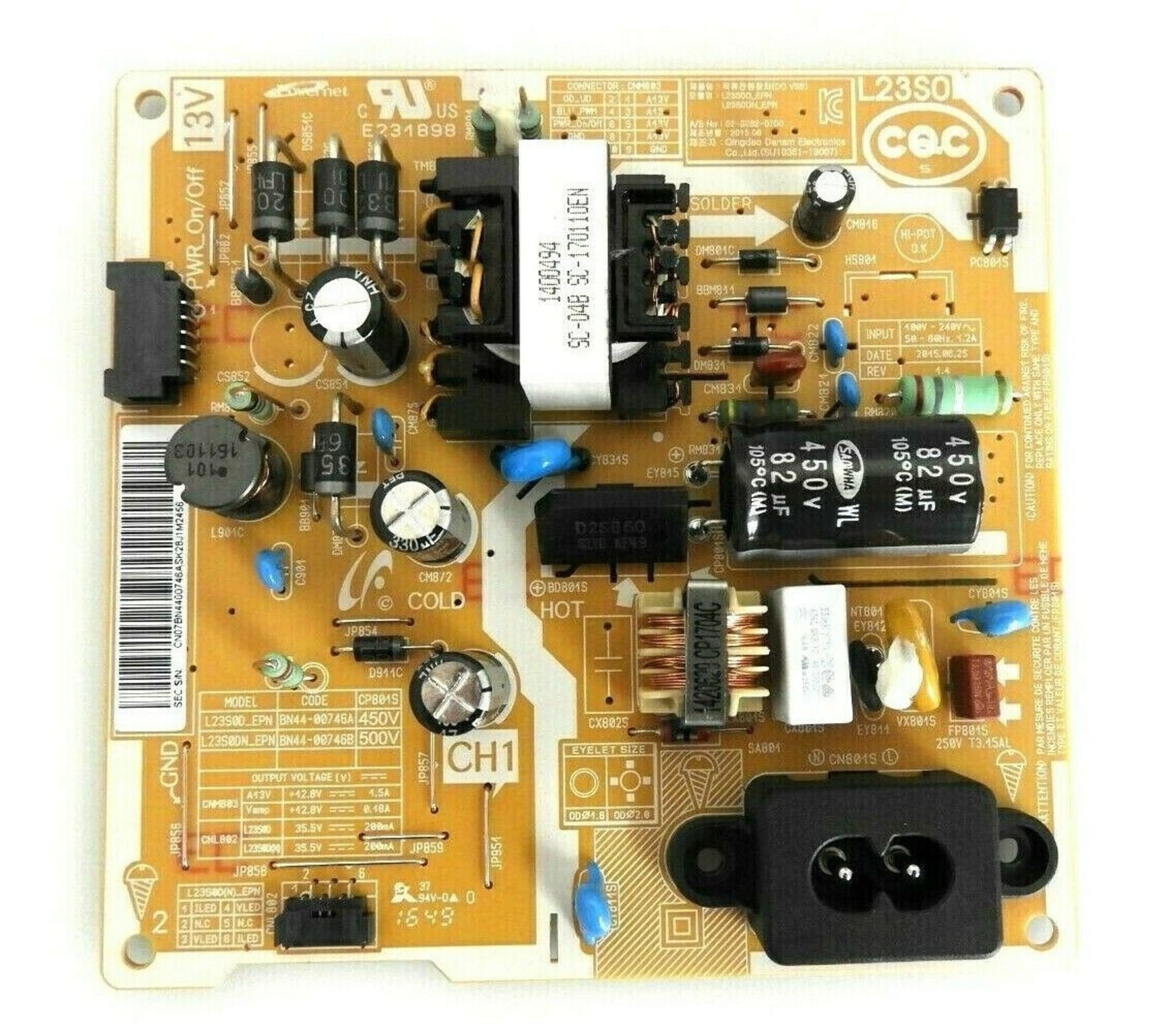 Samsung BN4400746A Power Supply Unit UN24H4000
