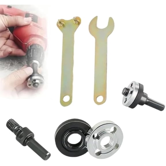 Conversion Angle Grinding Adapter Connecting Rod Kit for Electric Drill, Electric Drill Angle Grinder Connecting Rod Set, 6mm/10mm, for Cutting Discs, Polishing Discs and Polishing Sponges (10mm*1)