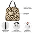 thumbnail image 7 of Leopard Spot Animal Print Lunch Bag Thick Aluminum Foil Tote Cooler for Women Office Picnic Gift, 7 of 7