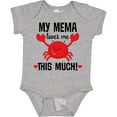 thumbnail image 3 of Inktastic My Mema Loves Me Grandson Boys or Girls Baby Bodysuit, 3 of 5