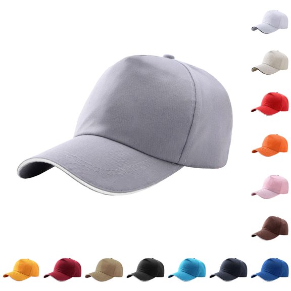 Gyujnb Blank Twill Baseball Cap Adjustable Strap Outdoor Sun Block Hat (Unisex Adults),One Size