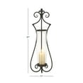 DecMode Black Metal Wall Sconce