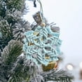 thumbnail image 5 of Fiudx Colgante de Copo de Nieve Navideño, Diseño de Estrella Tejido a Mano, Decoración Navideña Vibrante, Decoración Versátil para El Hogar, Perfecto para Árbol o Chimenea, Regalo Ideal, Tamaño 12 Cm, 5 of 5