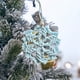 thumbnail image 5 of Adornos navideños, adornos navideños, regalos navideños, colgante pequeño tejido a mano de Navidad, copo de nieve, estrella de cinco puntas, decoración para colgar en la pared, regalos navideños, un c, 5 of 5