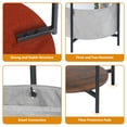 thumbnail image 6 of End Table with Storage Small Round Sofa Side Tables for Living Room, 6 of 7