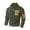 ZA-Army Green mens sweatshirt, variant on DIOAZUD Quarter Zip Pullover Men Lightweight Fleece Stand Collar Sweatshirt Solid Long Sleeve Sweatshirts with Pockets