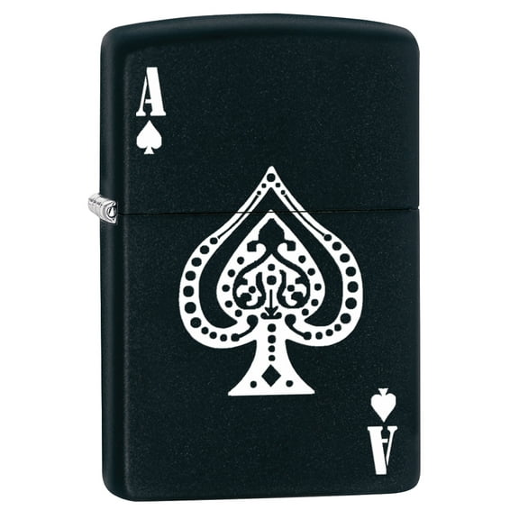 Zippo Lighter: Ace of Spades - Black Matte