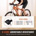 thumbnail image 4 of KFFKFF Bicycle Training Stand, Magnetized Fixed Bike Stand for 26"-29" Wheels, 8 Adjustable Resistance Levels, Quiet Operation Motor, Compact for Indoor Cycling Workout, Includes Quick-Release, 4 of 9