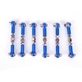 thumbnail image 2 of 6 Pcs RC Car Pull Rod,Adjustable Aluminum Alloy RC Servo Links Tie Rod Set RC Upgrade Replacement Accessories Suitable For RC Car 1/10 Buggy Tourning Car 47mm, 2 of 8