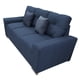 thumbnail image 4 of Sala Modular 3-2 El Bazar Store Suecia Lino nacional Azul Marino Sofá Love seat, 4 of 6